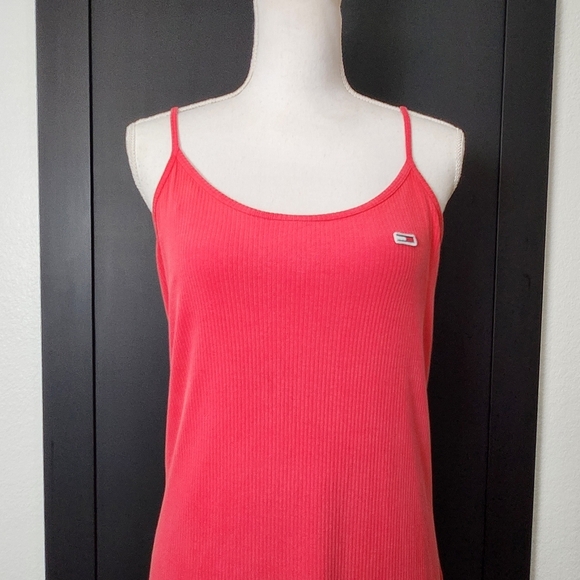 NWT Tommy Hilfiger Women's Washed Ribbed Sleeveless Midi Dress Size Medium - Picture 3 of 11